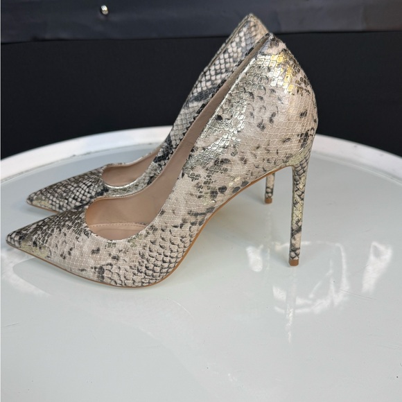 Steve Madden leather Snakeskin Patterned Stiletto Heels - Picture 8 of 8